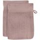 Soleil D Ocre - Lot de 2 gants de toilette en coton 500 gr/m2 16X21 lagune vieux rose, par Soleil