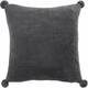 1001kdo - Housse de coussin Anthracite Poupidou Pompon