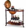 Bar Globe Rangement Vin en Bois Rack/Cabinet Globe Italien du 16e Siecle avec 3
