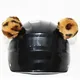 Oreilles de chat en peluche pour casque de moto autocollant de décoration de casque de motocross