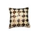 Violet Linen Velvet Hexagon Design Decorative Cushion Cover