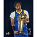 Kevin Looney Golden State Warriors Unsigned 2022 NBA Finals Larry O'Brien Trophy Photograph