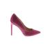 Nine West Heels: Pink Solid Shoes - Size 8 1/2