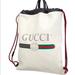 Gucci Bags | Gucci Printed Logo Leather Backpack White | Color: Cream/White | Size: Os