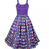 Disney Dresses | Disney Parks Dress Shop Inside Out Memory Orb Dress S | Color: Red | Size: S