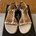 Coach Shoes | Coach Henrietta Cream Flat Sandals 9 Euc | Color: Cream/White | Size: 9