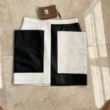 Burberry Skirts | Burberry Leather Skirt | Color: Black/White | Size: 4
