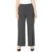 Plus Size Women's Refined Wide Leg Pant by Catherines in Rich Grey (Size 0X)