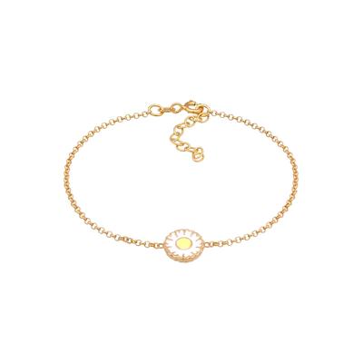 Elli - Gänseblümchen Emaille 925 Silber Armbänder & Armreife 1 ct Damen Image