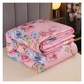 ZZDXW Four Seasons Duvet Printing,Summer Quilt 4.5 Tog， Duvet Single Double King Size,duvet Insert，polycotton Fabric Bedding，Down Classic Quilt Anti Allergy And Warm Comforter Bed Coverless Duvet