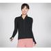 Skechers Women's GO WALK Mesh Jacket Top | Size XL | Black | Nylon/Spandex
