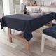 PETTI Artigiani Italiani - Tischdecke, Tischdecke, Tischdecke, Küchentischdecke im Baumwolldesign, einfarbig, blau, 12 Sitzplätze (140 x 240 cm), 100% Made in Italy