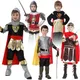 Costumes de oral alier Royal Kokor pour Enfant Garçon Soldat Rêves Romains Médiévaux Cape