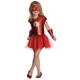 Costume d'Halloween Super Girl Smile Girl The Flash Cosplay Enfant Enfant Semaine du Livre