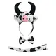 Costume de cosplay en peluche pour adultes et enfants oreille de lait animale bande de sauna de