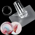 STZ Set tête de gelée avec grattoir modèle d'art d'ongle impression plaque d'estampage en Silicone