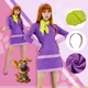 DAZCOS – Costume de Cosplay pour femmes robe violette ensemble uniforme de fête de carnaval