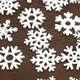 (50 pièces) flocons de neige en bois blancs en forme mixte ornements de noël pendentifs
