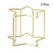 Air Plant Stand Holder, 3 Pcs Star Shape Metal Air Plant Pot Container - Gold