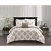 Chic Home Claudia Floral Medallion Pattern Print Comforter Set