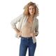 VERO MODA Damen Blazer VMJesmilo Sakko mit Dreiviertel-Ärmeln 10279700 Silver Lining L