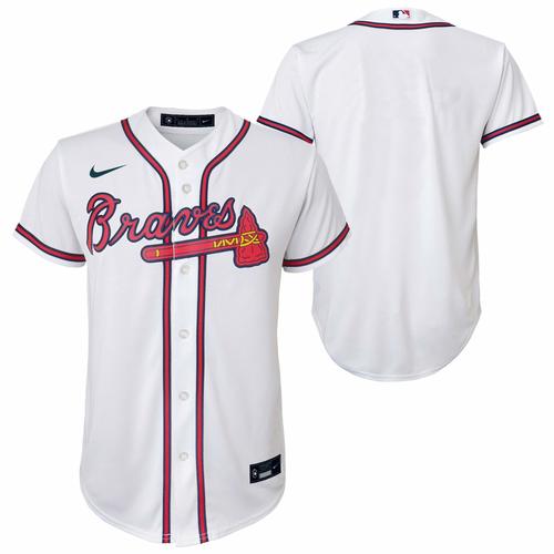 Atlanta Braves Nike Offizielles Replica Heimtrikot - Jugend