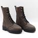 Michael Kors Shoes | Michael Kors Women Bryce Logo Signature Lace-Up Combat Boots Us 9 M New | Color: Black/Brown | Size: 9