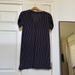 Madewell Dresses | Madewell Xs V-Neck Striped Shift Dress | Color: Black | Size: Xs