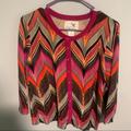 Anthropologie Sweaters | Anthropologie Tabitha Button Down Multicolor Sweater-Md | Color: Orange/Pink | Size: M