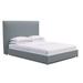 Tandem Arbor Mansfield Panel Bed Upholstered/Polyester in Gray | 52 H x 53 W x 85 D in | Wayfair 112-11-TWN-18-ST-MV-SS-WE