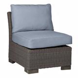 Summer Classics Club Patio Lounge Chair w/ Cushions Metal/Wicker/Rattan in Black | 29.5 H x 26.5 W x 34 D in | Wayfair 36212+C586H750W750
