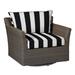 Summer Classics Outdoor Club Glider Wicker Chair w/ Cushions in Black | 30 H x 38.25 W x 33.5 D in | Wayfair 26262+C589H440W440