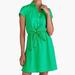 J. Crew Dresses | J Crew Mercantile Eyelet Shirt Dress Tie Front | Color: Green | Size: S