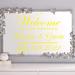 VWAQ Wedding Backdrops & Signs | 12 H x 15 W x 0.01 D in | Wayfair CS96_12X15_YELLOW