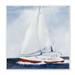 Stupell Industries Sail Boat Against Cloudy Sky Ocean Foam Splashing Stretched Canvas Wall Art By Jill Martin in Brown | Wayfair am-401_wd_12x12