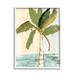 Stupell Industries Green Palm Tree Leaves Coconuts Oceanfront Beach by Robin Maria - Painting Wood in Brown | 14 H x 11 W x 1.5 D in | Wayfair