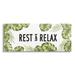 Stupell Industries Rest & Relax Tropical Monstera Plants Leaves Typography XL Stretched Canvas Wall Art By Daphne Polselli Canvas/ in Green | Wayfair