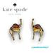Kate Spade Jewelry | Kate Spade Gold Spice Things Up Camel Stud Earrings | Color: Gold/Red | Size: Os