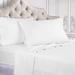 Winston Porter Callicoon 400 Thread Count Egyptian-Quality Cotton Stripe Sheet Set 100% Egyptian-Quality Cotton in White | Split King | Wayfair