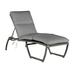 Summer Classics Skye 80.5" Long Reclining Single Chaise w/ Cushions Wicker/Rattan in Gray | 41 H x 28 W x 80.5 D in | Outdoor Furniture | Wayfair