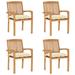 Red Barrel Studio® Solid Wood Teak Patio Chairs w/ Cushions Seat in White | Wayfair 7BAA178D11364FD6B14564E05D8200AF