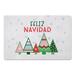 Green/Red 18 x 27 x 1 in Kitchen Mat - The Holiday Aisle® Danaria Feliz Navidad Trees Kitchen Mat | 18 H x 27 W x 1 D in | Wayfair