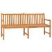 Red Barrel Studio® Patio Bench 70.9" Solid Teak Wood Wood/Natural Hardwoods in Brown/White | 35.4 H x 70.9 W x 23.6 D in | Wayfair