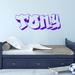 Trinx Graffiti Name Sign Wall Decal Vinyl in Indigo | 12 H x 48 W in | Wayfair 8A2450F7C52C4DC6B94F77BDCBE78716