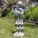 Trinx Child Angel Holding Puppy Magensium Garden Statue in White | 39.37 H x 18.89 W x 13.78 D in | Wayfair 3B3EEA22F82E4C73B630A72B7919C230