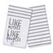 East Urban Home Like Mother Like Daughter Tea Towel Cotton Blend in Blue/Gray | 25 H x 16 W in | Wayfair 2E08424515A249679E21129AA70AFB0F