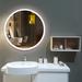 Orren Ellis LED Lighted Makeup/Bathroom Mirror Metal | 32 H x 32 W x 1.18 D in | Wayfair EE197FB53C8647CCA8C123AF6F1CBA00
