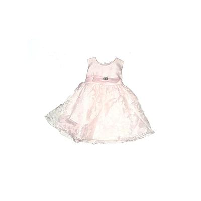 Crayon Kids Special Occasion Dress - Fit & Flare: Pink Solid Skirts & Dresses - Used - Size 12 Month