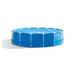 Intex 15ft x 48in Frame Swimming Pool Set w/Pump & Filter Pump Cartridges Steel in Blue/Gray, Size 48.0 H x 180.0 W x 180.0 D in | Wayfair
