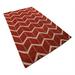 Brown/Red 120 W in Area Rug - Corrigan Studio® Premium Quality Geometric Red Biege Hand Knotted Wool Area Rugs Wool | Wayfair